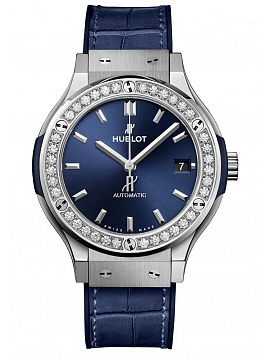 Classic Fusion Blue Titanium Diamonds 565.NX.7170.LR.1204